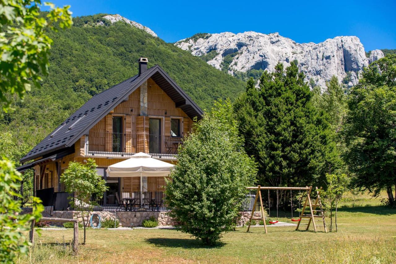 Вилла Modern Alpine Monsalbius Chalet Baske Ostarije Экстерьер фото