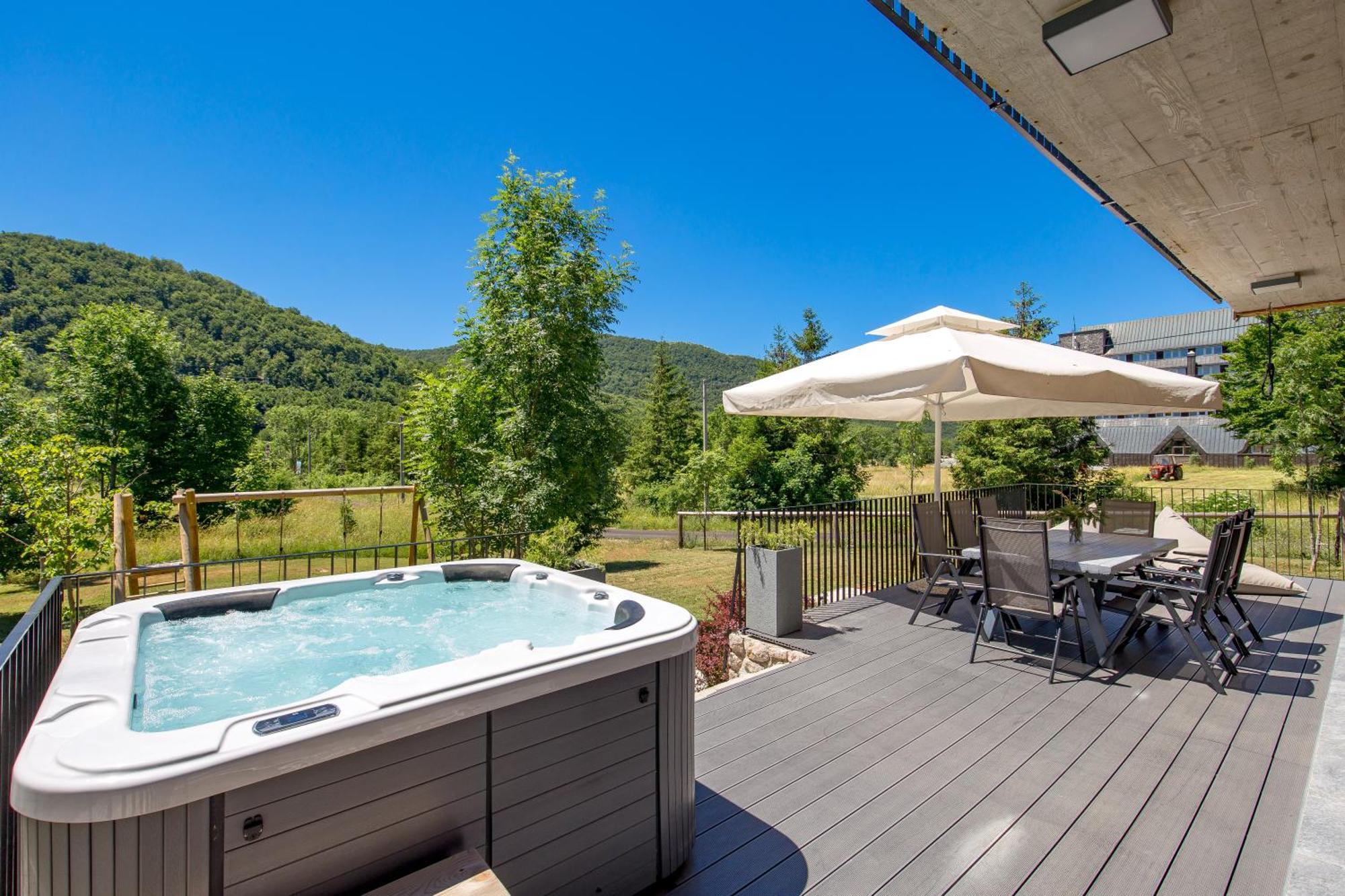 Modern Alpine Monsalbius Chalet Baske Ostarije Экстерьер фото
